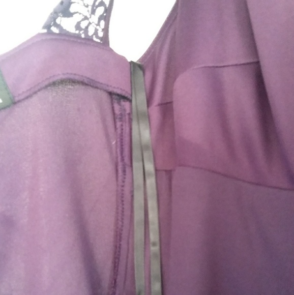 Plum Dress with Lace Back - Picture 8 of 8